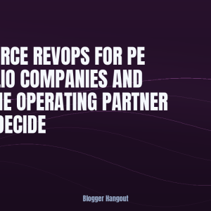 Salesforce RevOps for PE Portfolio Companies and What the Operating Partner Has to Decide