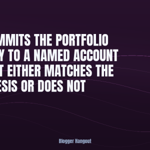 ABM commits the portfolio company to a named account list that either matches the deal thesis or does not