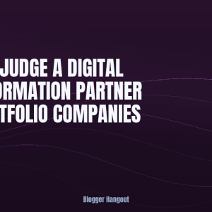 How to Judge a Digital Transformation Partner for Portfolio Companies